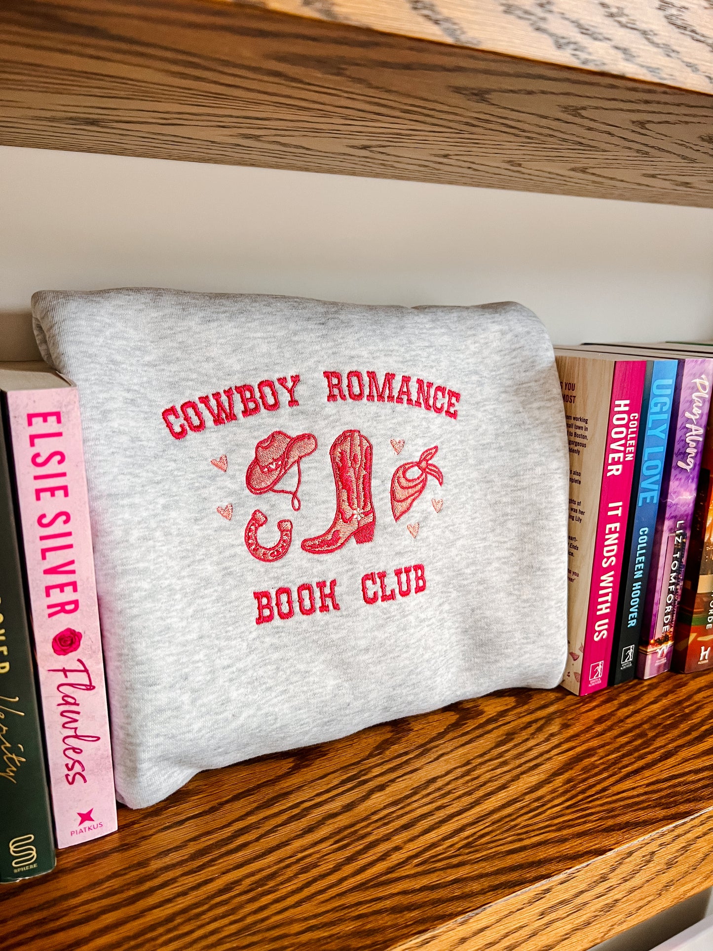 Cowboy Romance Embroidered Crew