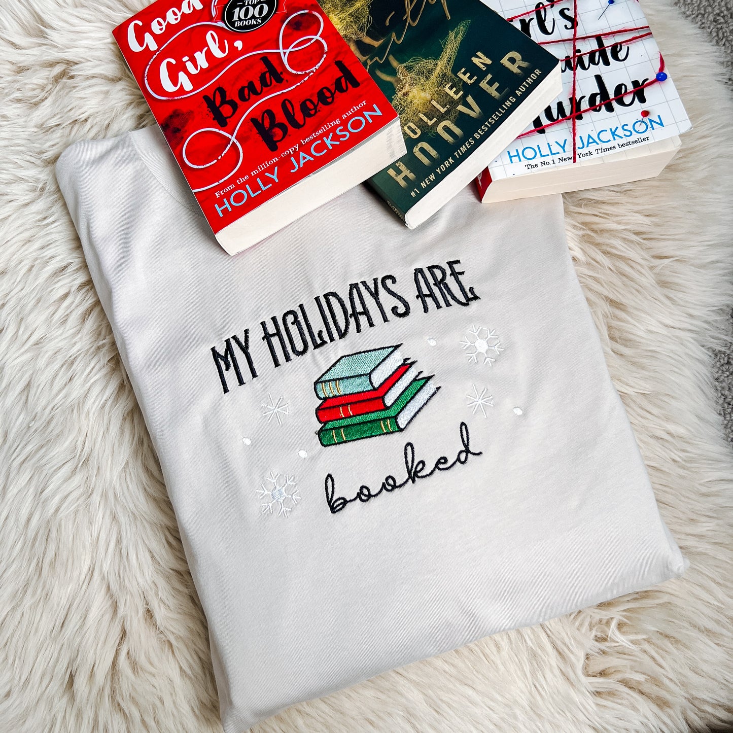 My Holidays Are Booked Embroidered Tee