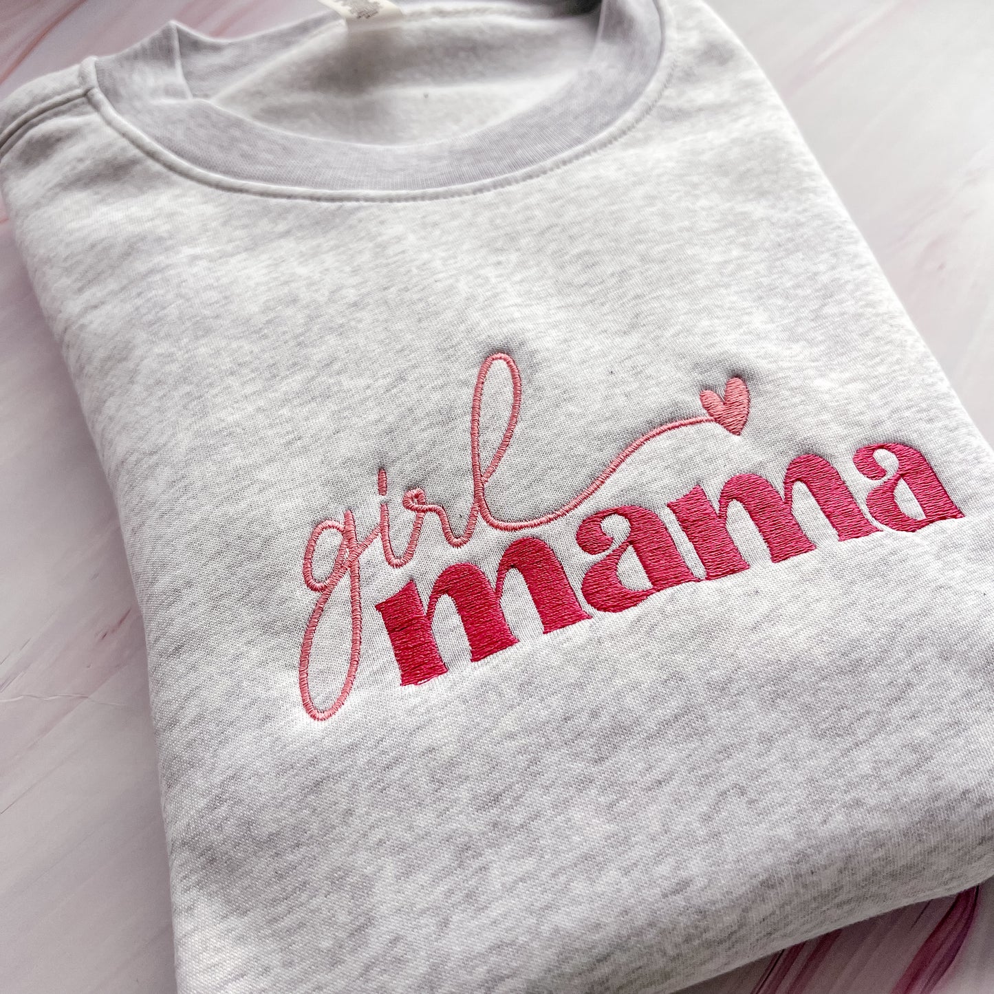 SAMPLE - Girl Mama Embroidered Crew - size L