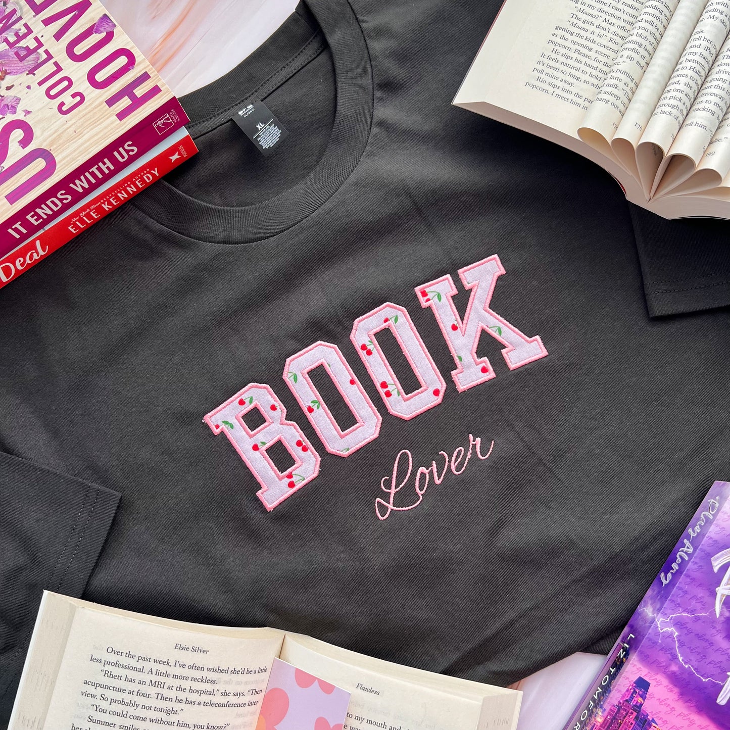 BOOK Lover Applique Tee