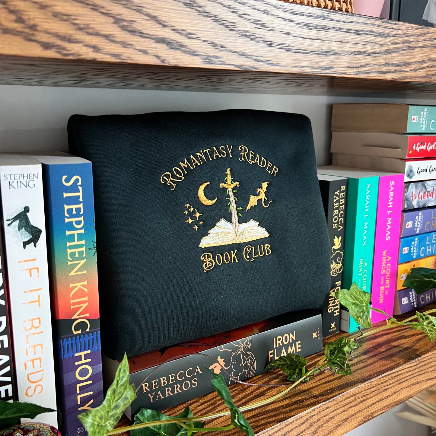 Romantasy Reader Embroidered Tee