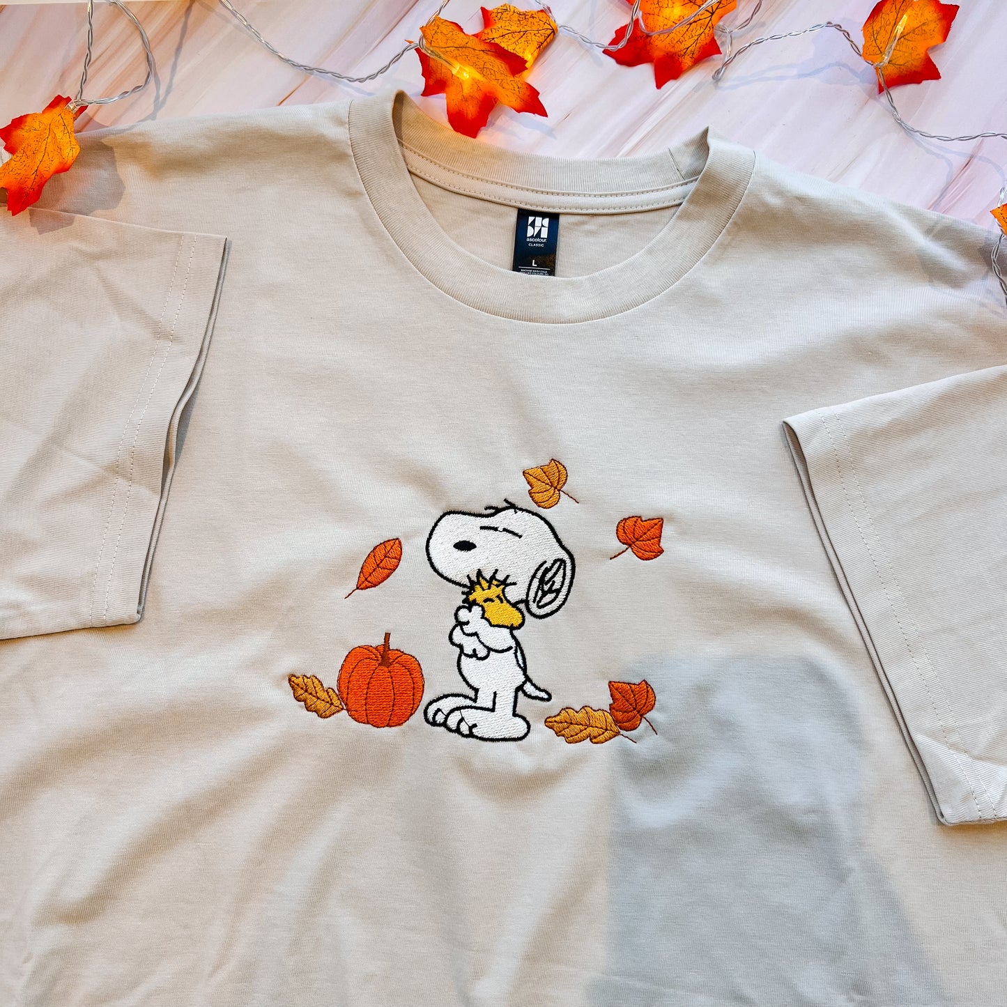 Snoopy Fall Embroidered Tee