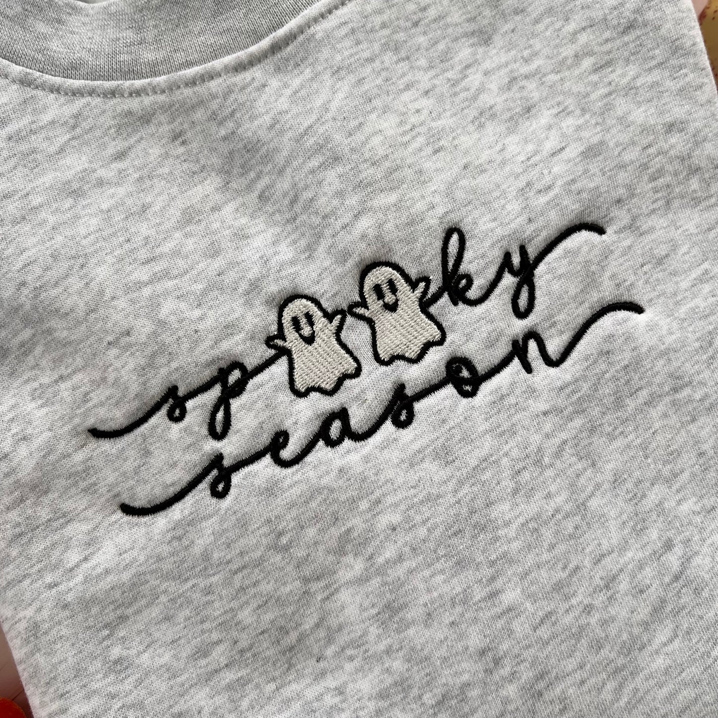 Spooky Season Embroidered Crewneck