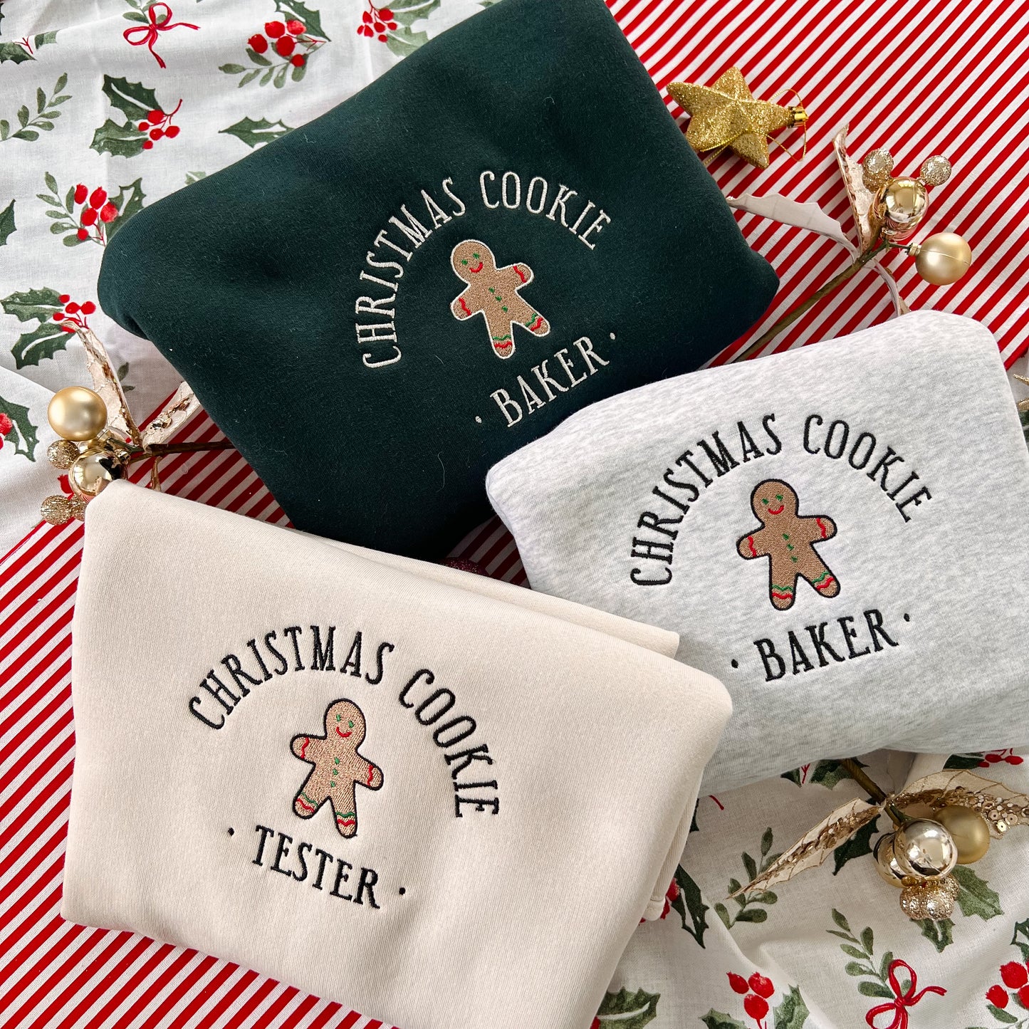 Cookie Tester Embroidered Crew