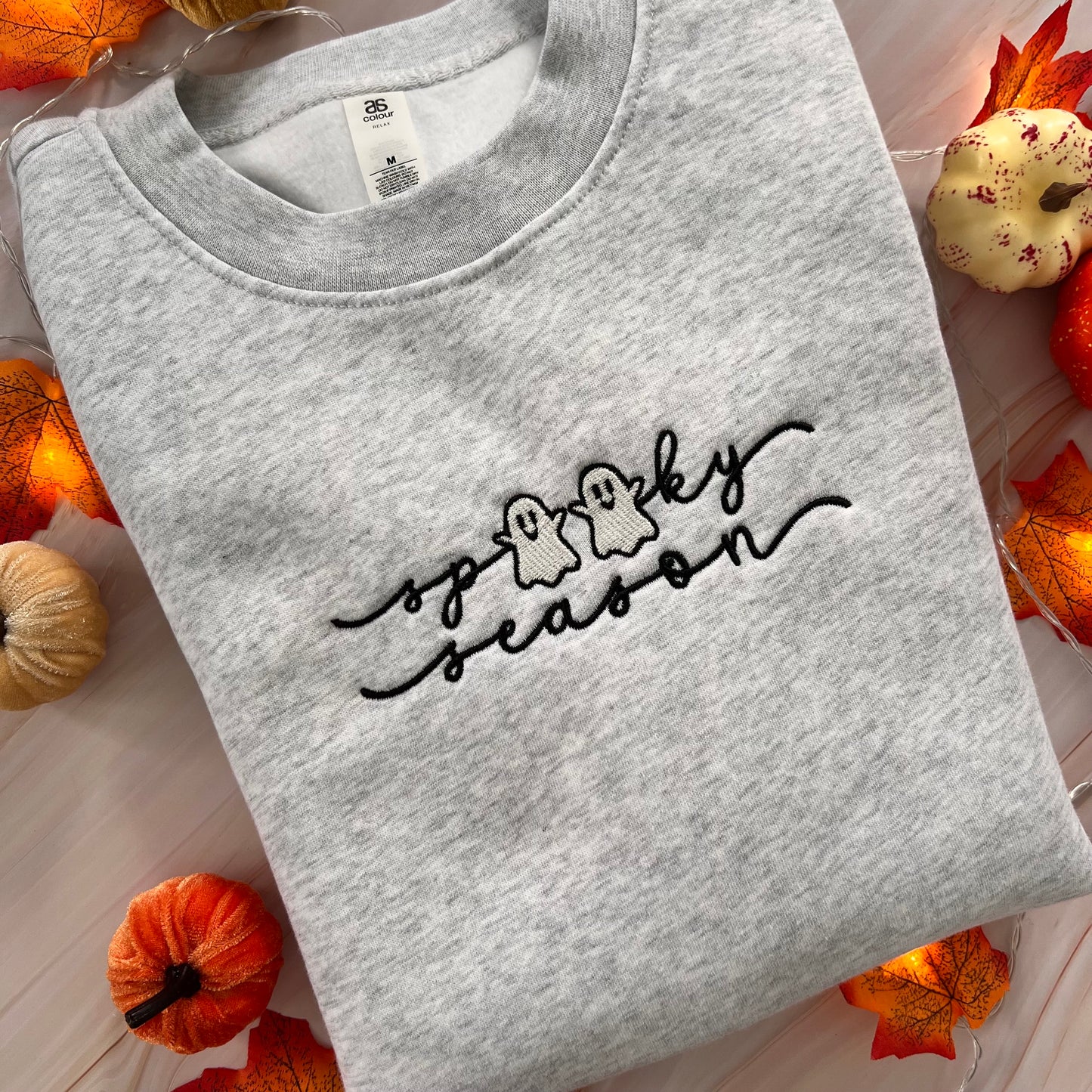 Spooky Season Embroidered Crewneck