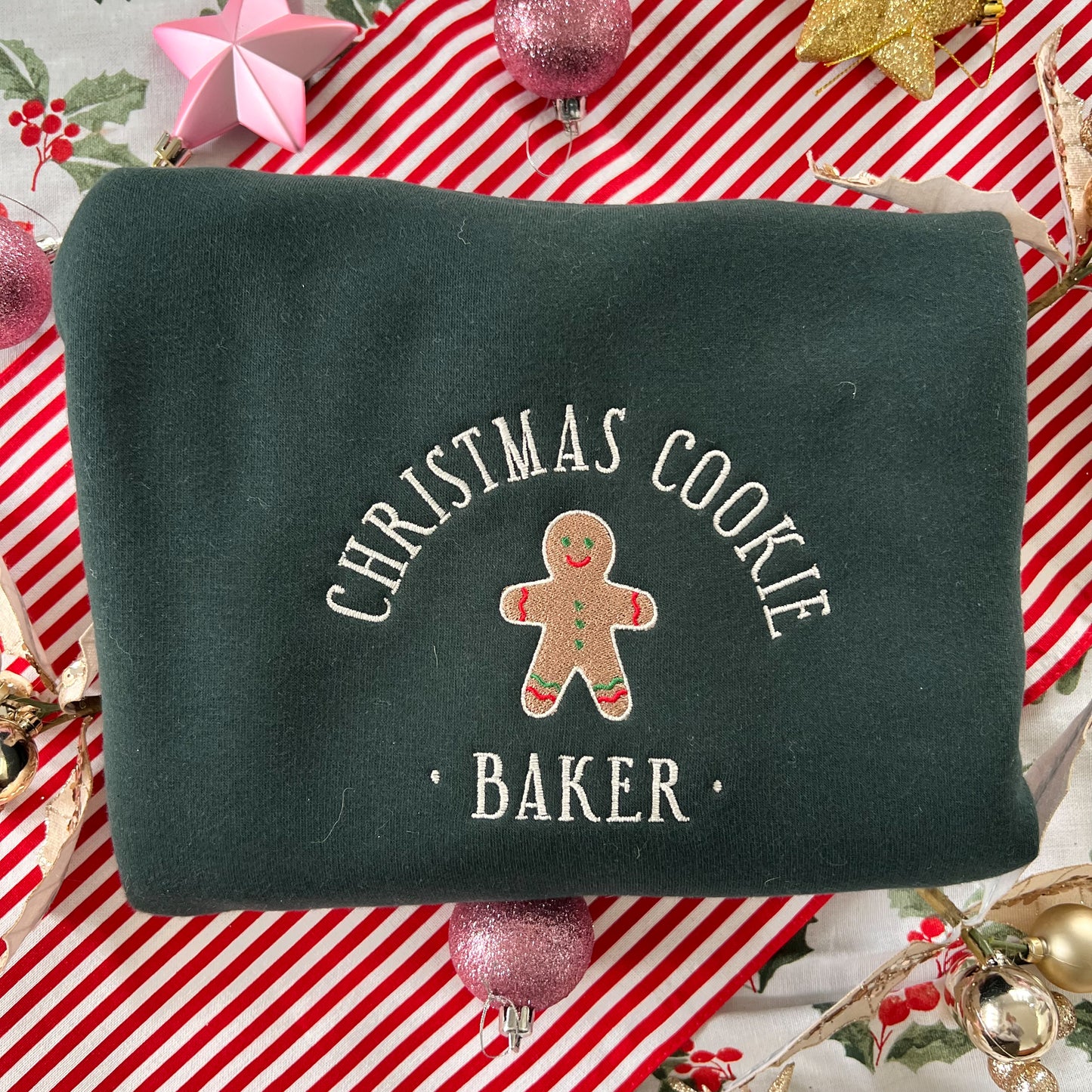 Cookie Baker Embroidered Crew