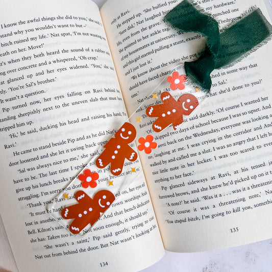 Gingerbread Flower Bookmark
