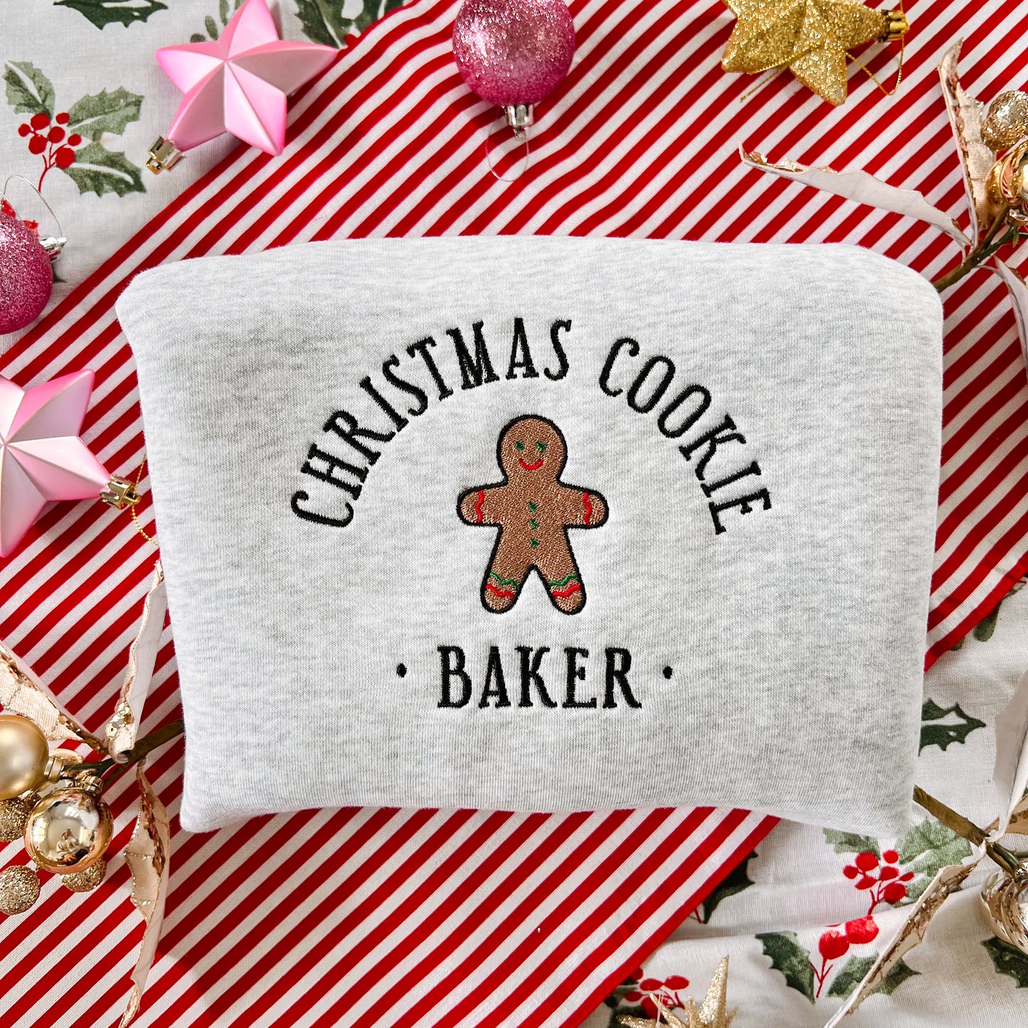 Cookie Baker Embroidered Crew