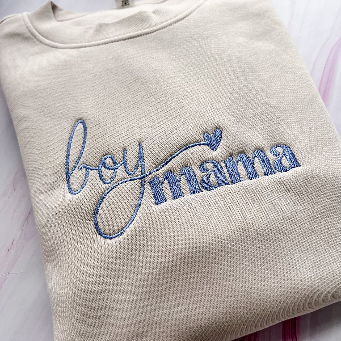 SAMPLE - Boy Mama Embroidered Crew - size L