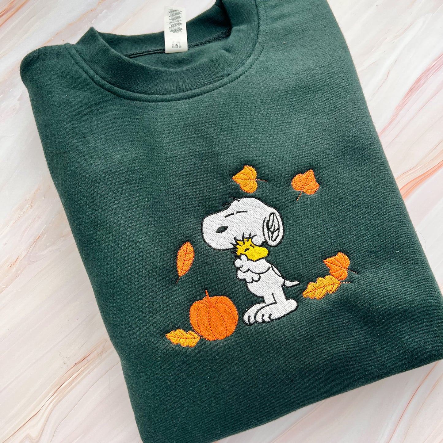 Snoopy Fall Embroidered Crew