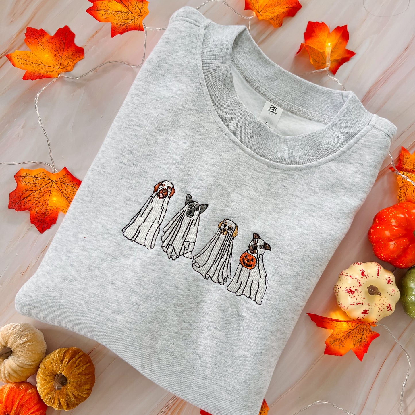 Ghost Dogs Embroidered Crewneck