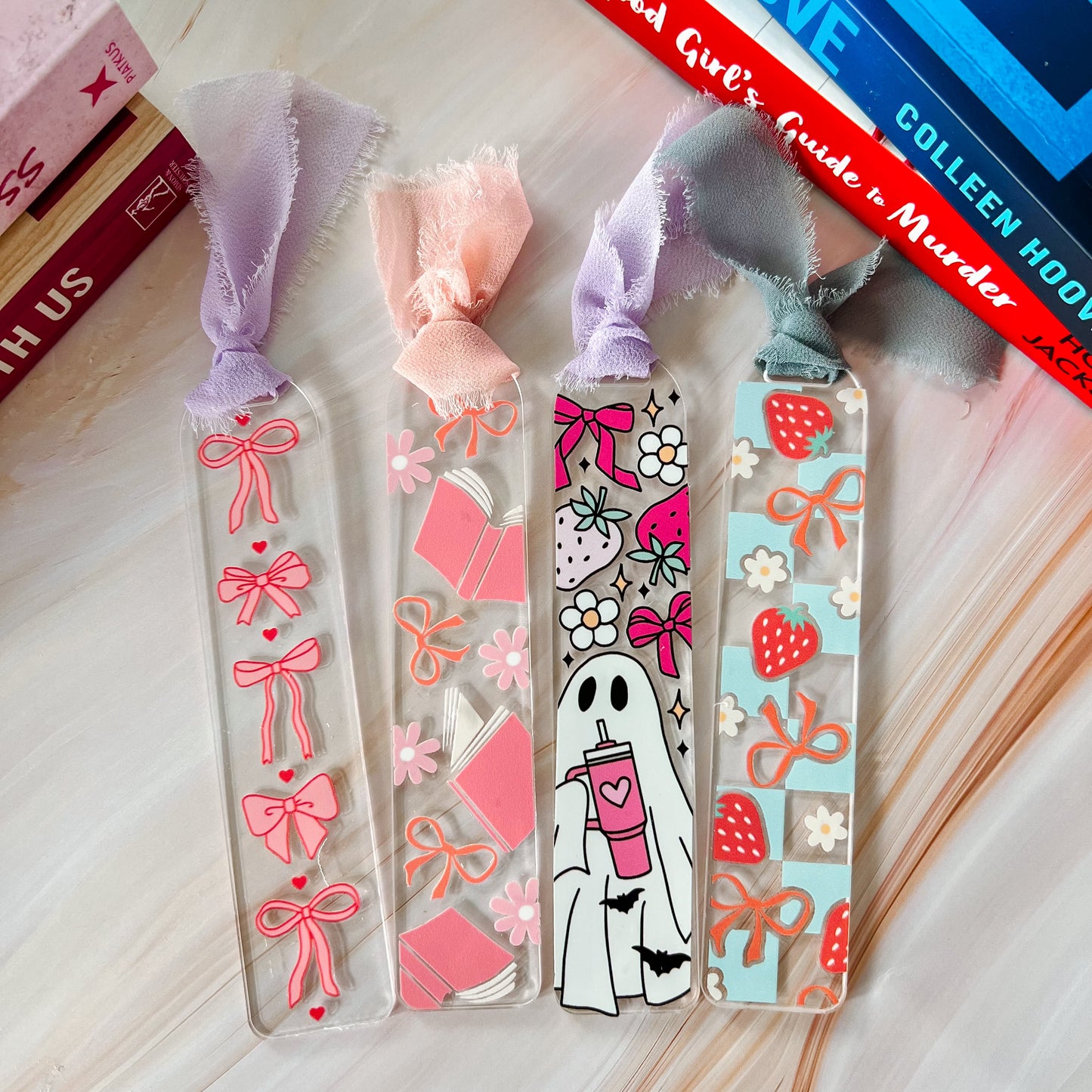 Pink Bows Bookmark