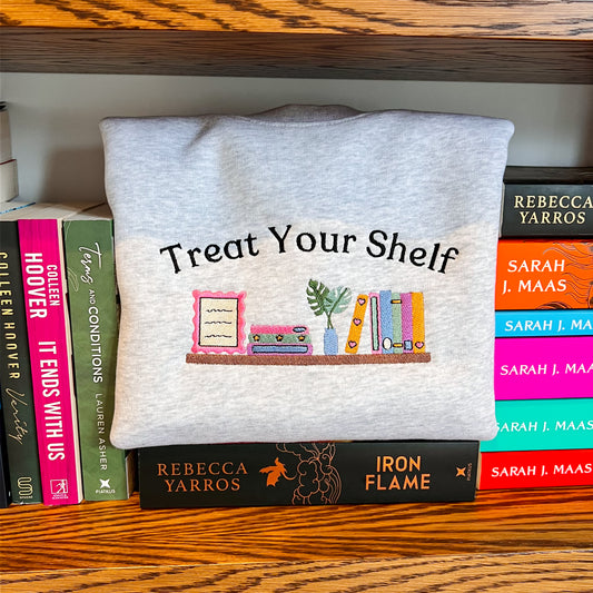 Treat Your Shelf Embroidered Crew