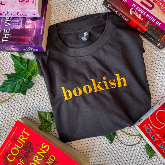 Bookish Embroidered Tee