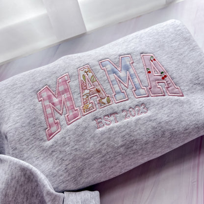 MAMA EST Applique Crew