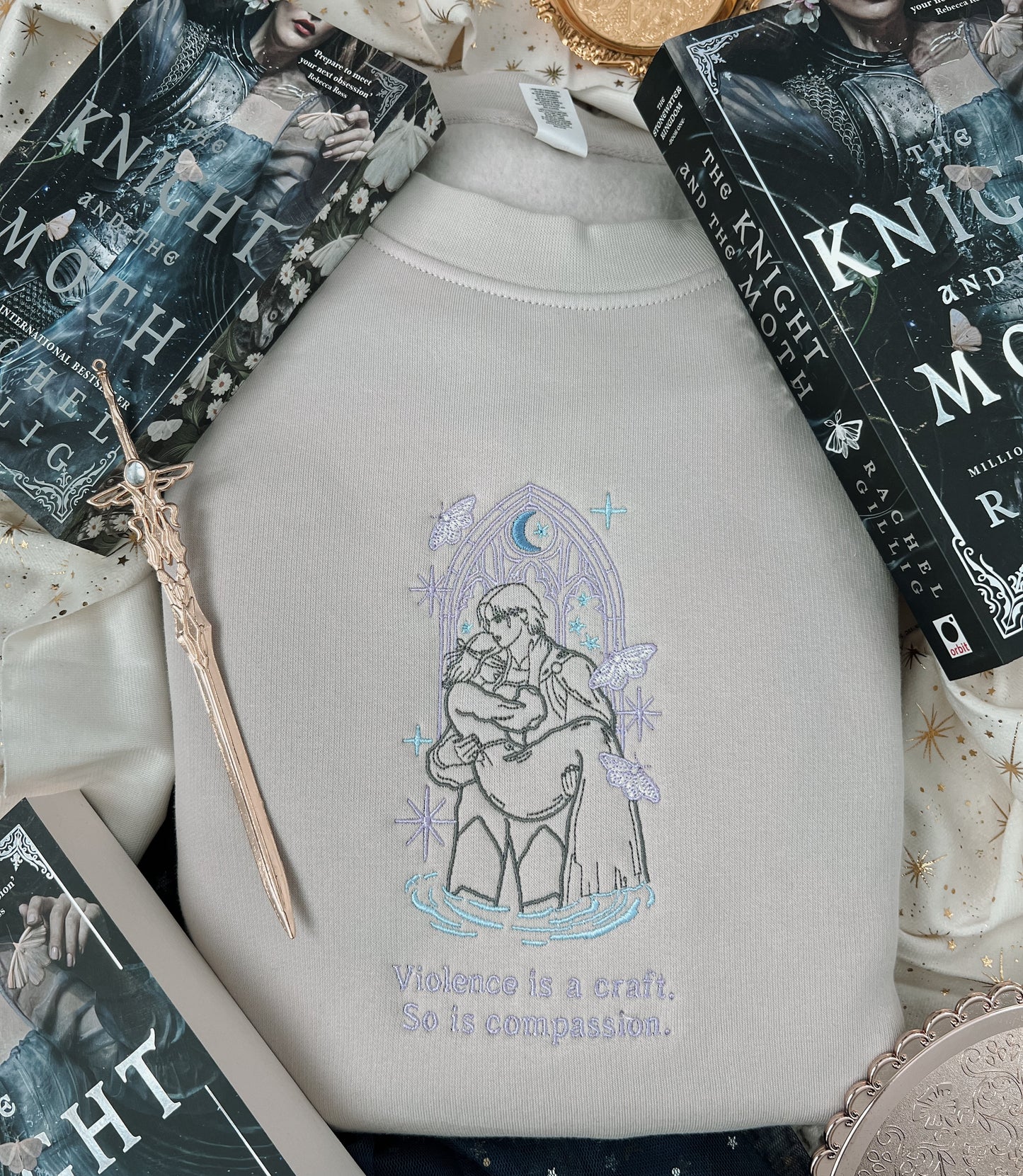 Rory and Sybil Embroidered Crew