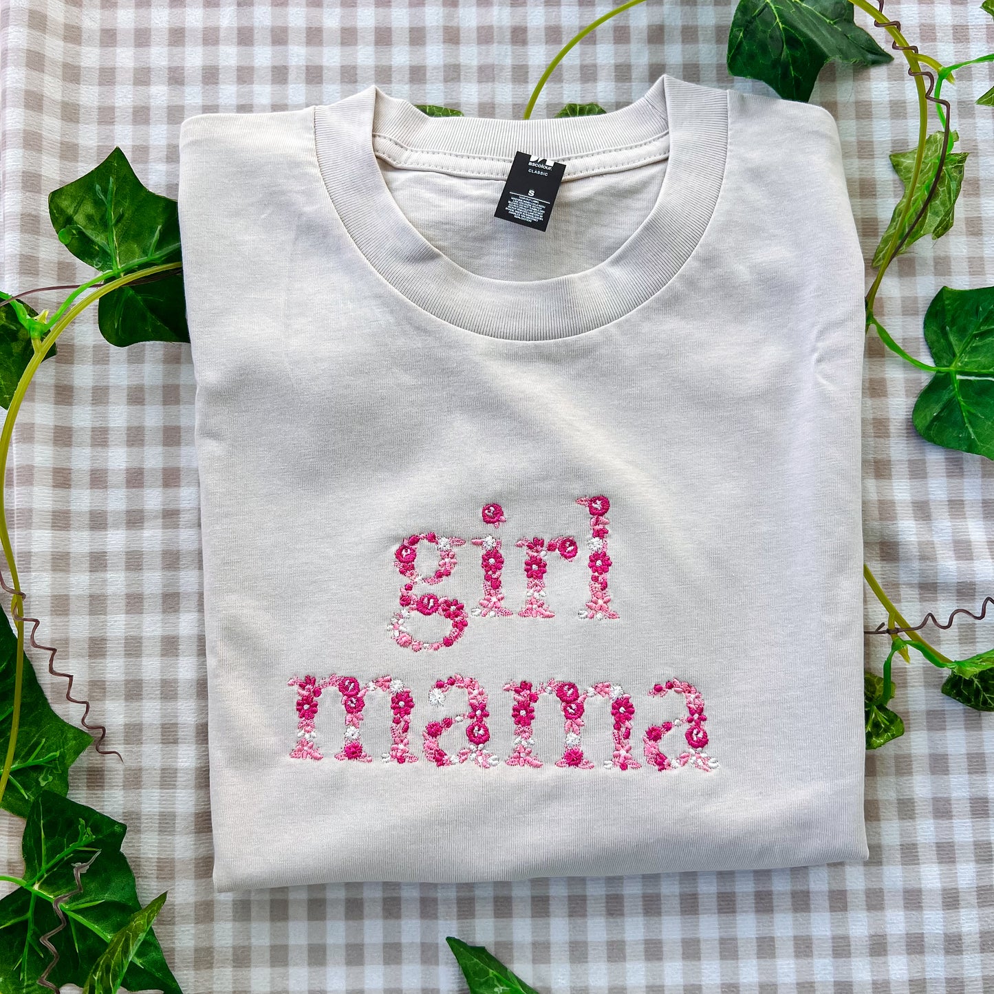 Floral Girl Mama tee