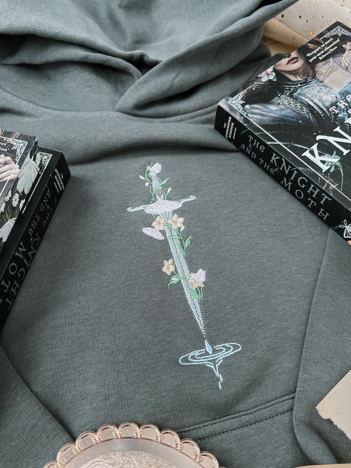 Knight and The Moth Embroidered Hoodie