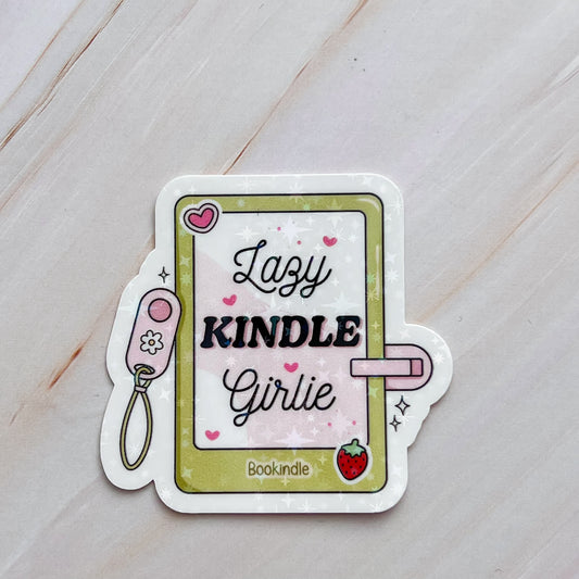 Lazy Kindle Girlie Sticker