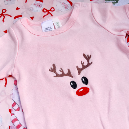 Reindeer Embroidered Bodysuit