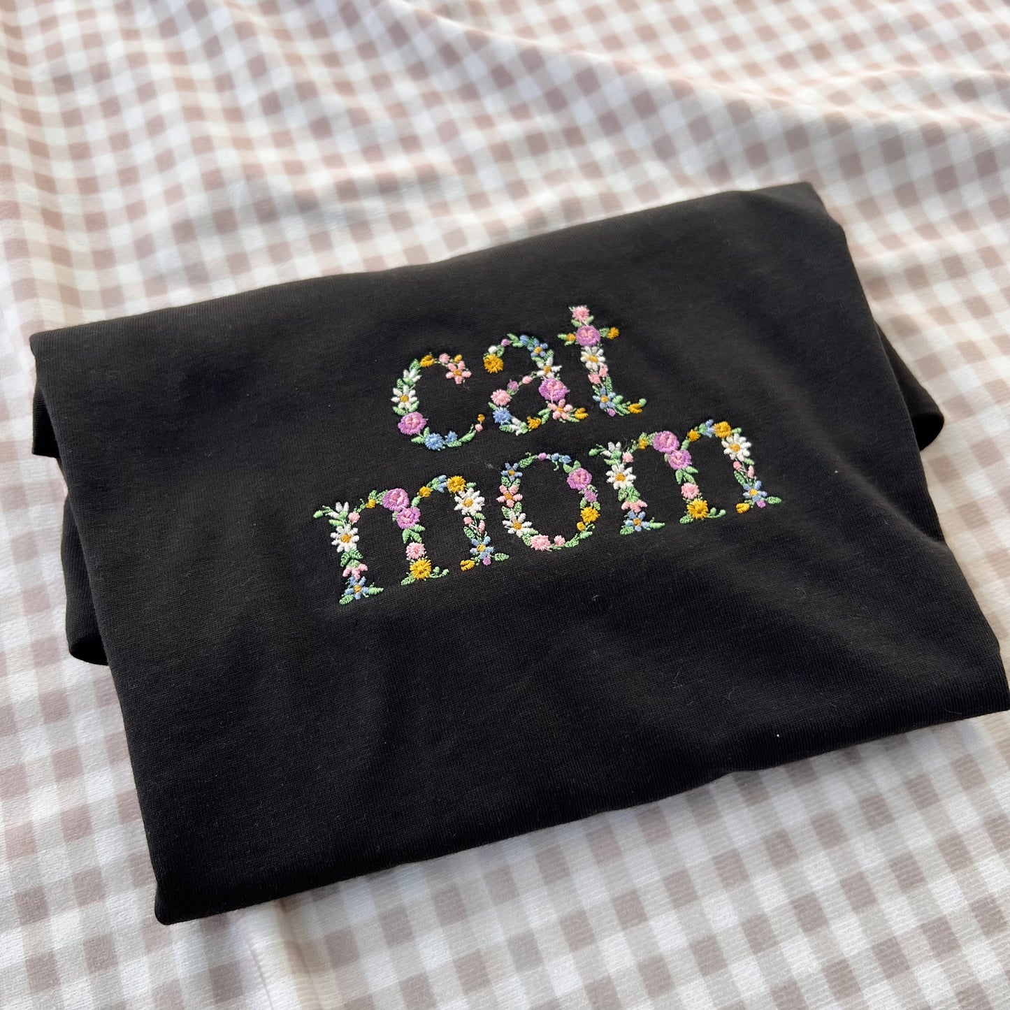 Floral Cat Mom tee