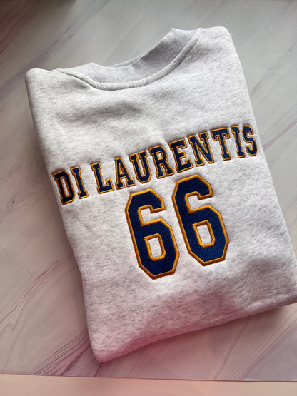 Custom Hockey Player Embroidered Crew