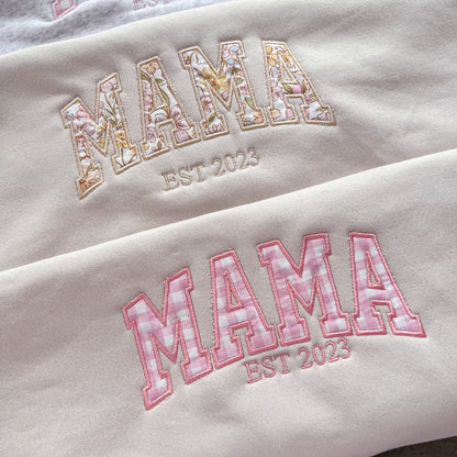 MAMA EST Applique Crew