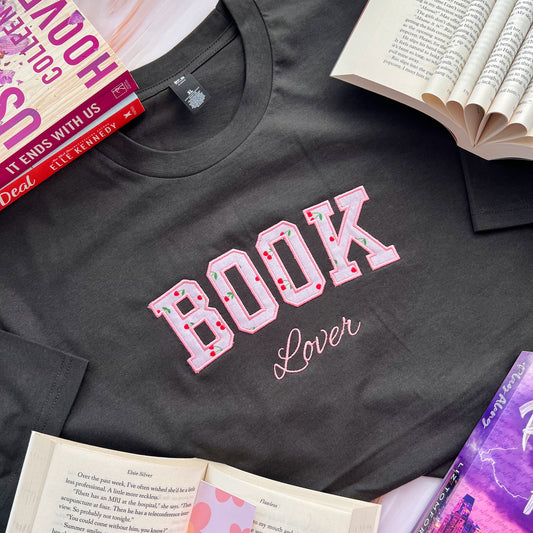 BOOK Lover Applique Tee