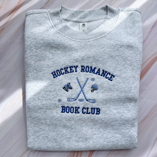 SAMPLE - Hockey Romance Book Club Embroidered Crew - size S