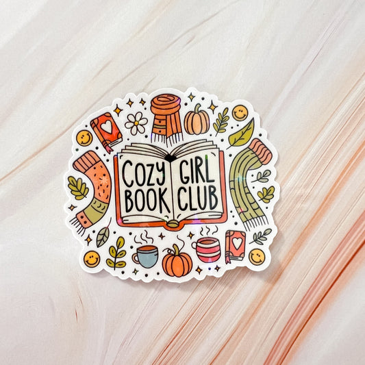 Cozy Girl Book Club Sticker