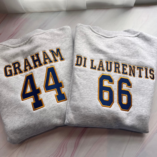 Custom Hockey Player Embroidered Crew