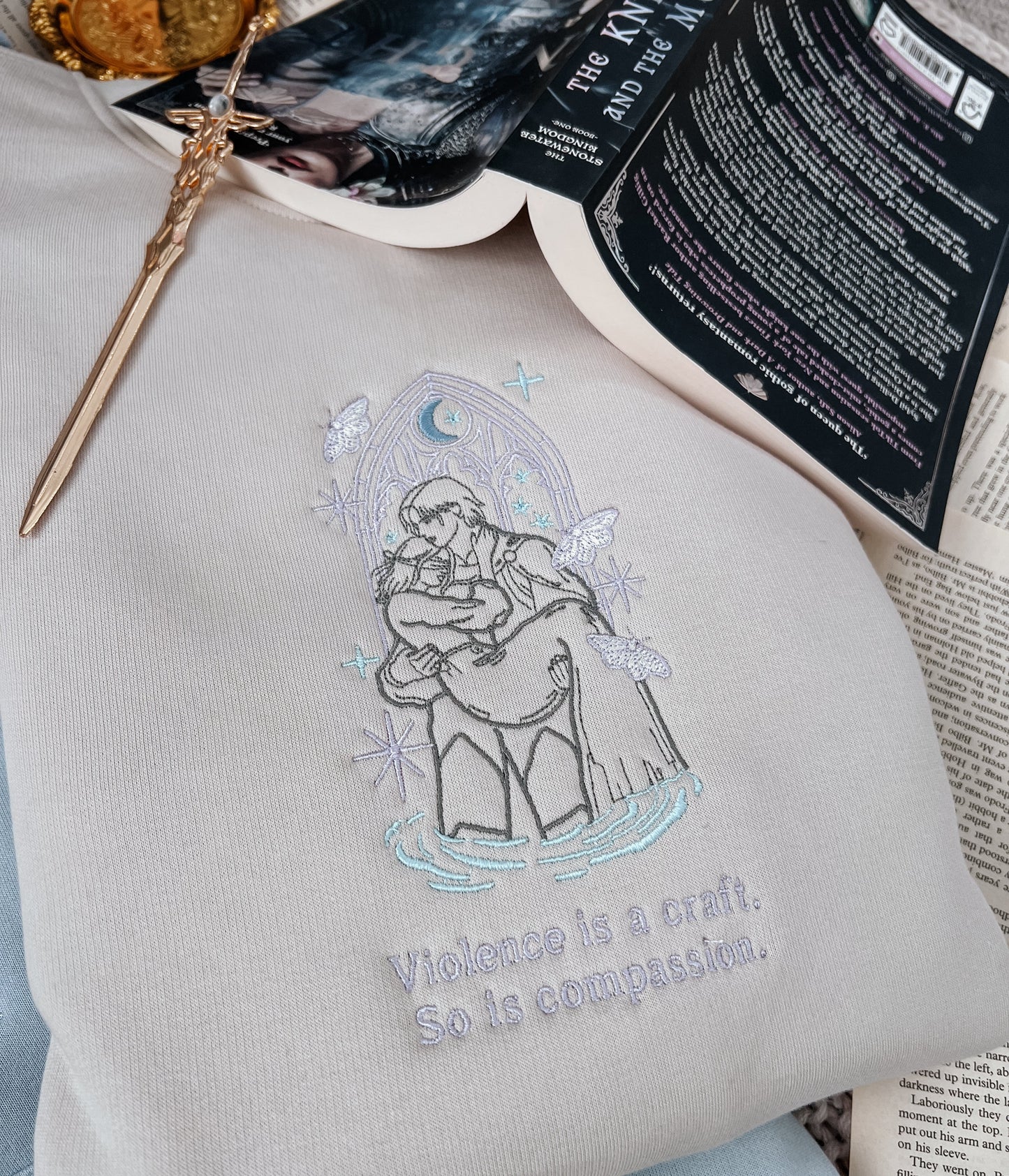 Rory and Sybil Embroidered Crew
