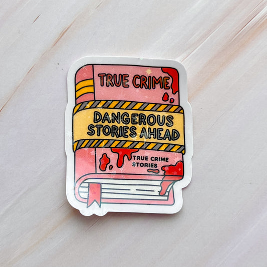 True Crime Book Sticker
