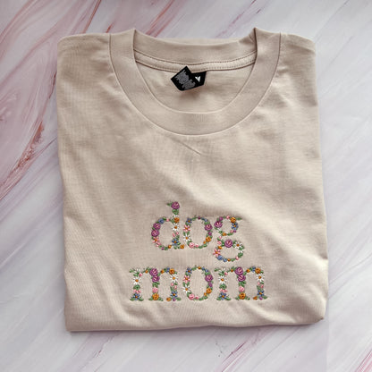 Floral Dog Mom tee