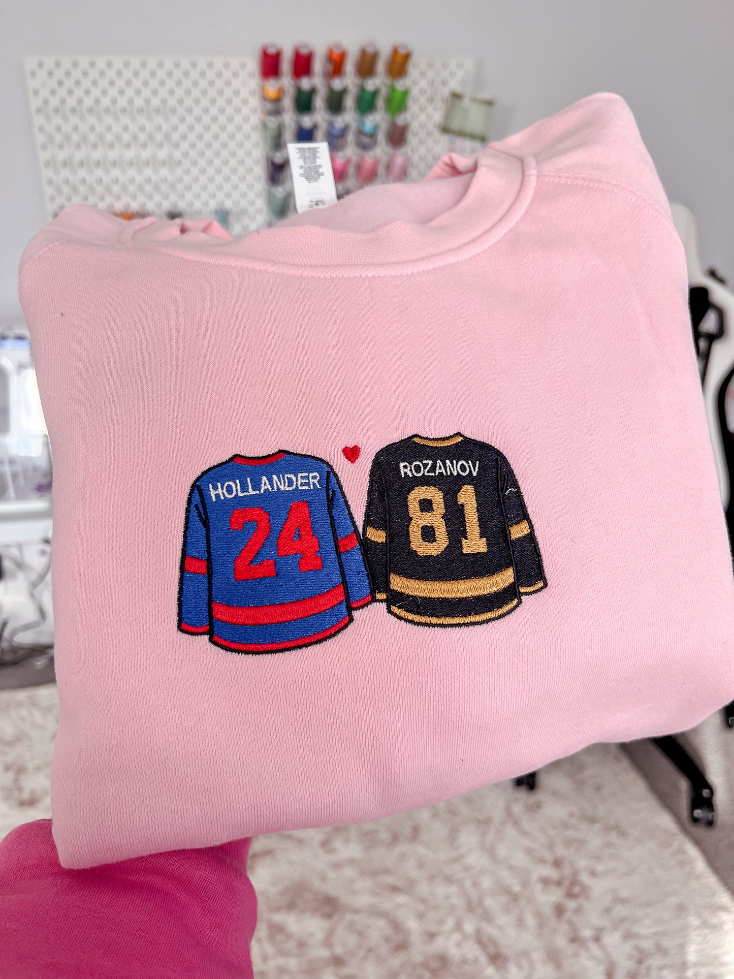 Hockey Romance Jerseys Embroidered Crew