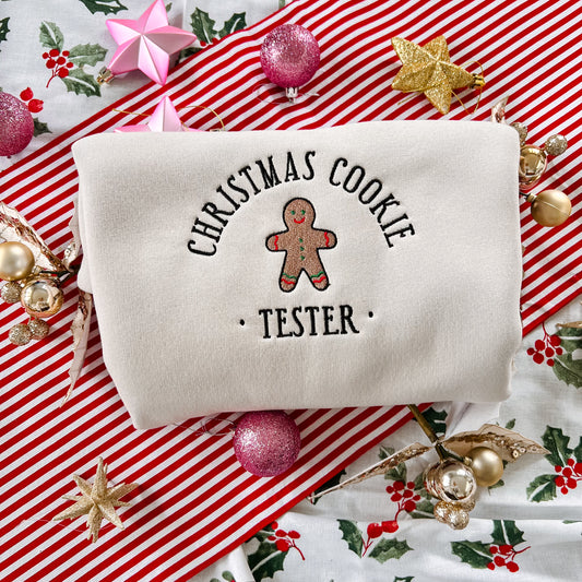Cookie Tester Embroidered Crew
