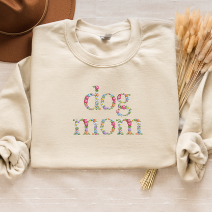 Floral Dog Mom Crew