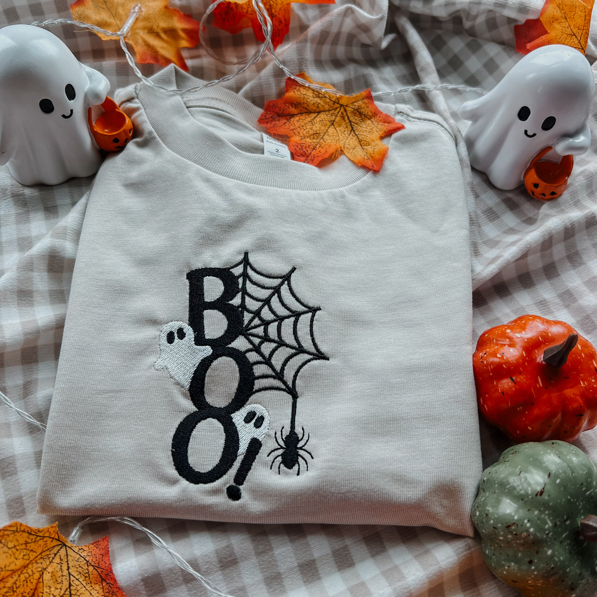 Kids - Spider BOO Embroidered Tee