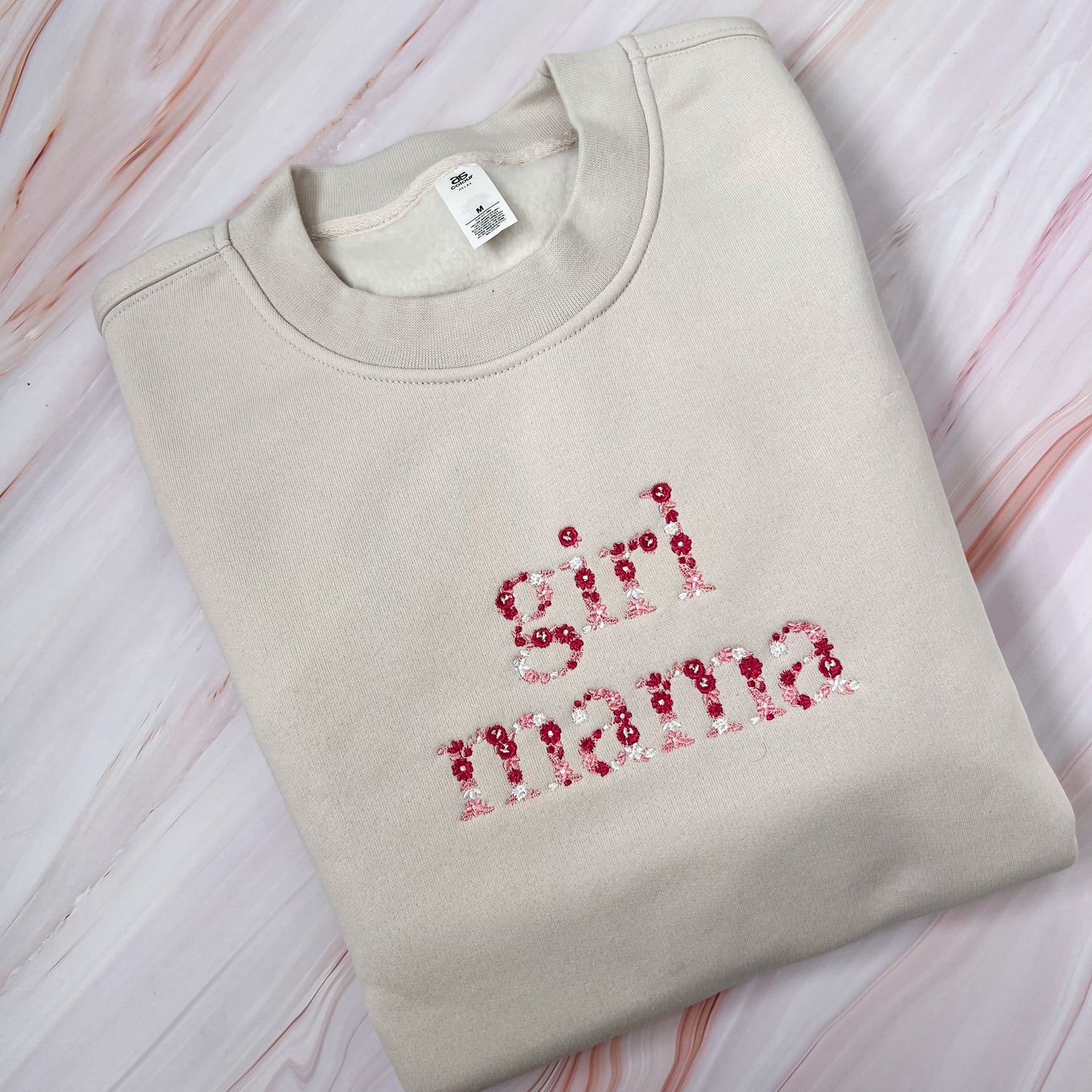 SAMPLE - Girl Mama Embroidered Crew - size M