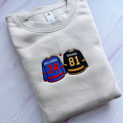 Hockey Romance Jerseys Embroidered Crew
