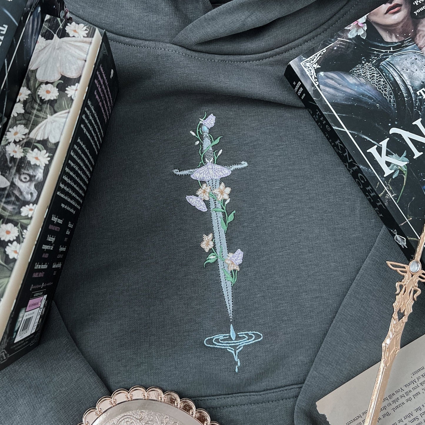 Knight and the Moth Embroidered Crew