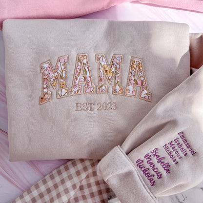 MAMA EST Applique Crew
