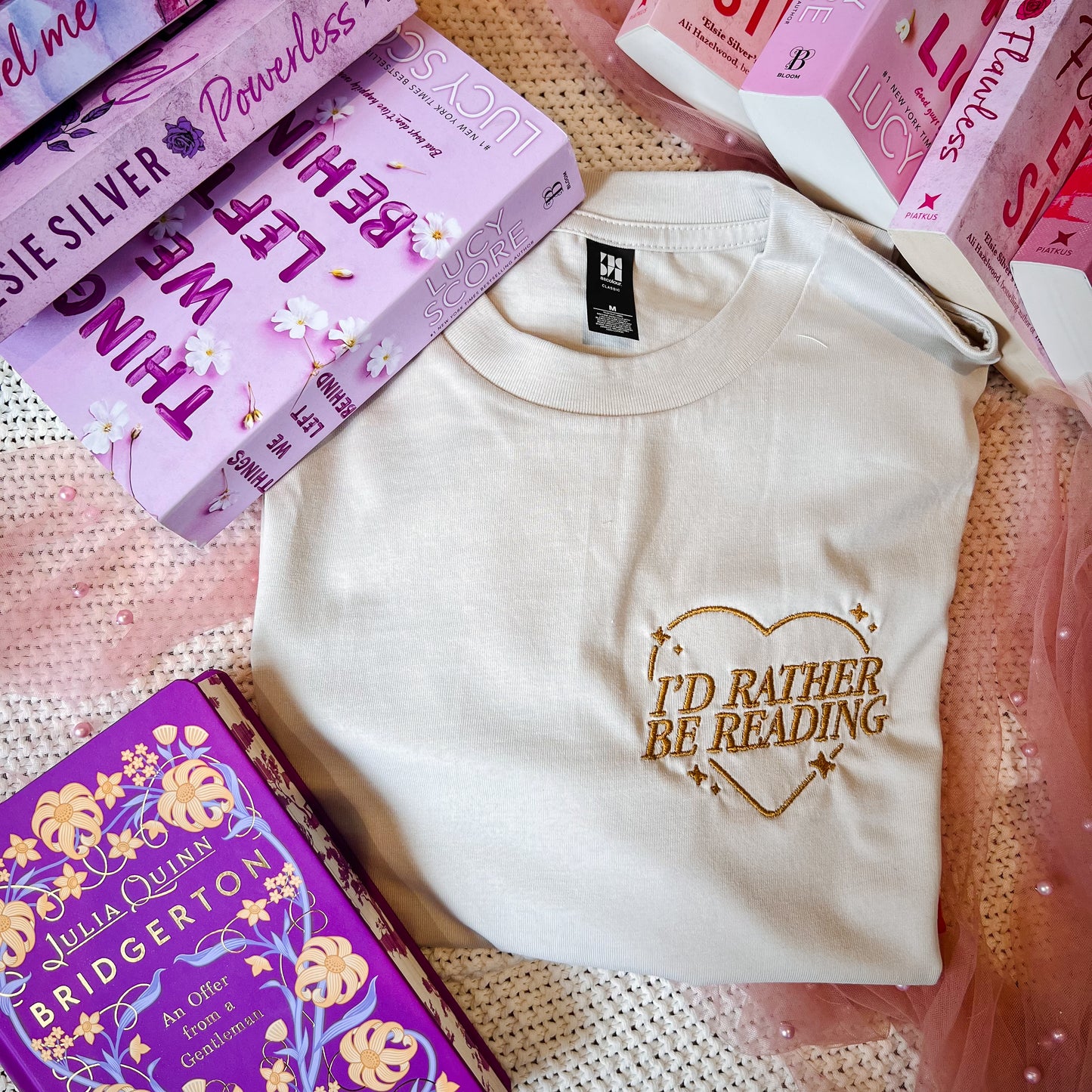 I'd rather be reading embroidered sweatshirt for book lovers and book club outfits