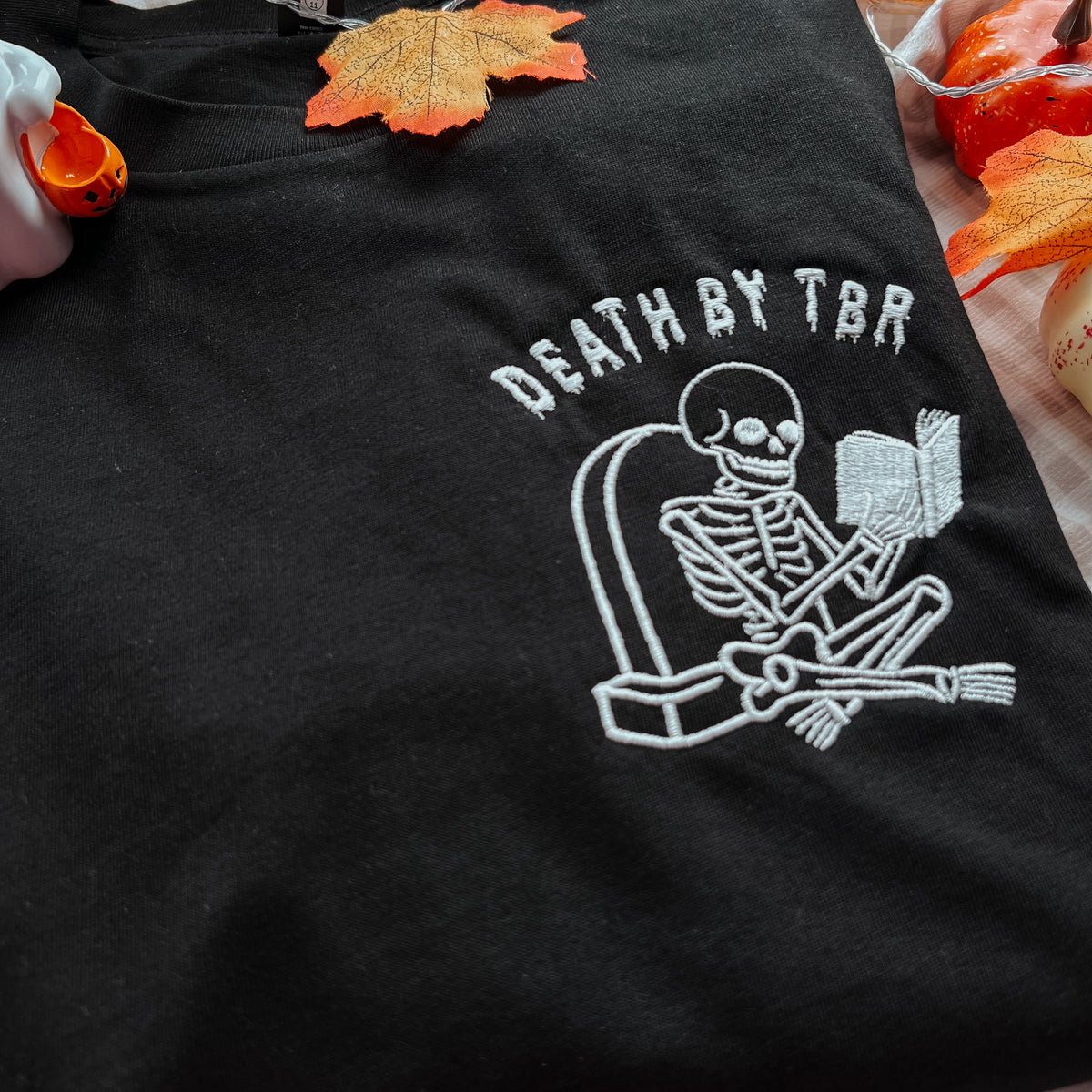 Death By TBR Embroidered Tee