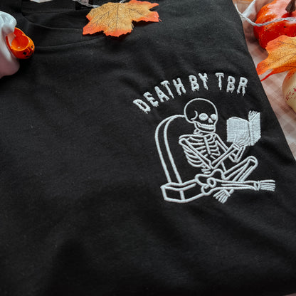 Death By TBR Embroidered Tee