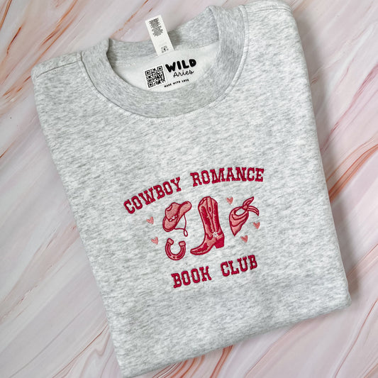 SECOND - Cowboy Romance Book Club Embroidered Crew - size L