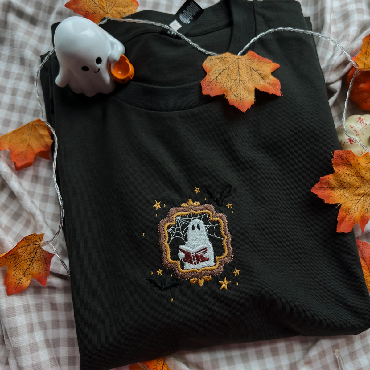 Reading Ghost Frame Embroidered Tee