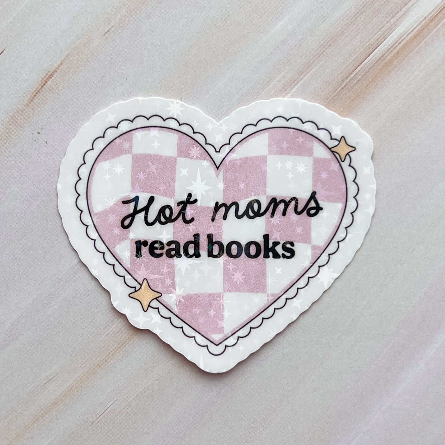 Hot Moms Read Books Sticker