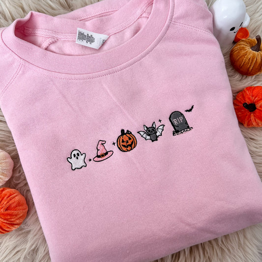 Halloween Icons Embroidered Crew