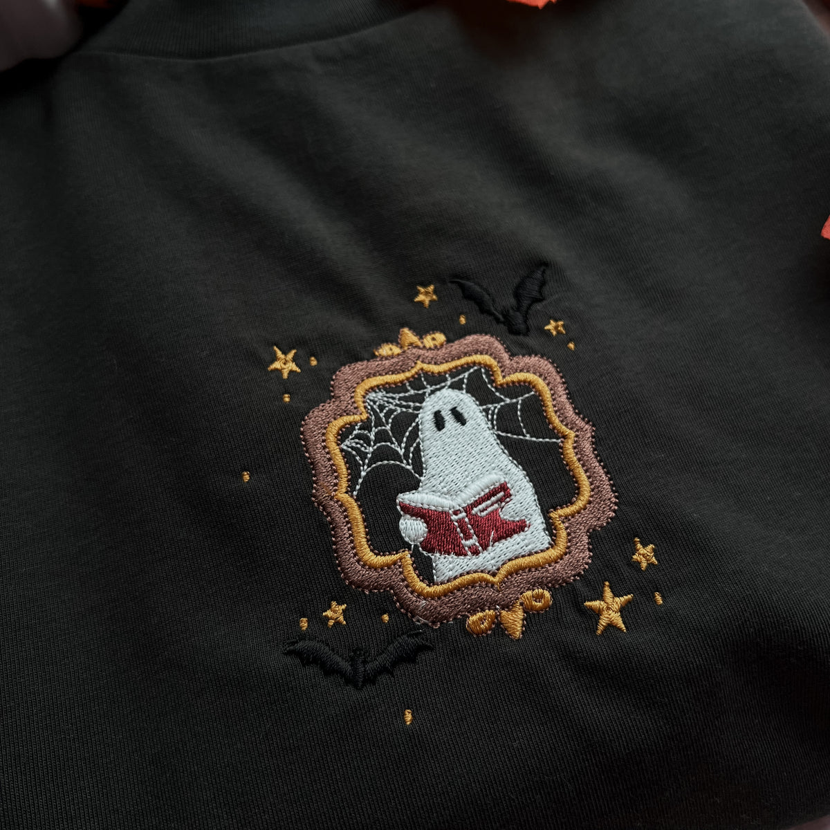 Reading Ghost Frame Embroidered Tee